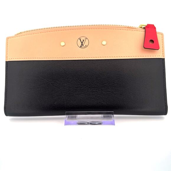 🖤 Louis Vuitton Capucines Long Wallet – Black, Nude & Red Trim - Picture 1 of 7